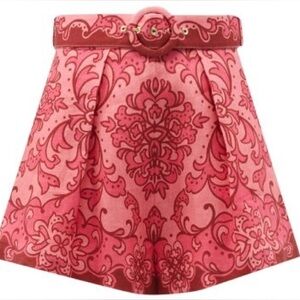Zimmermann Pink Patterned Women Shorts